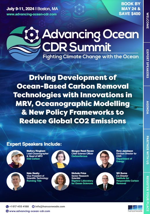 Advancing Ocean CDR Summit Brochure Cover