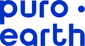 Puro logo vertical blue
